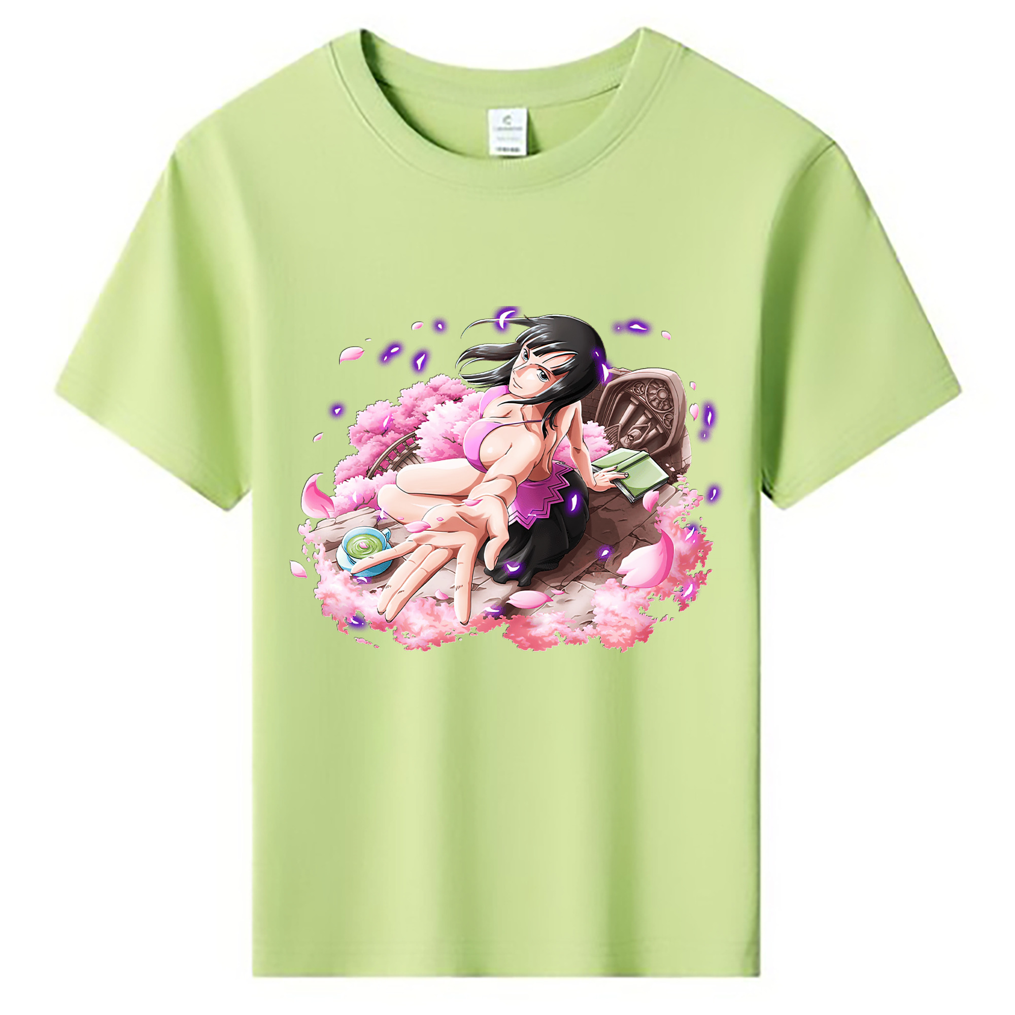 （画像用） ワンピース ニコ・ロビン ONE PIECE Nico Robin 綿100％キッズTシャツ（フロントプリント）